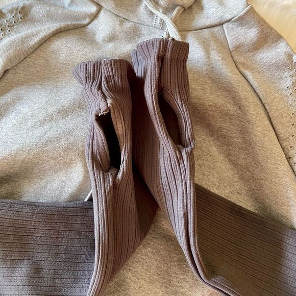 New FP Movement Good Karma Heather Run Cropped Hoodie Jacket - Picture 8 of 12